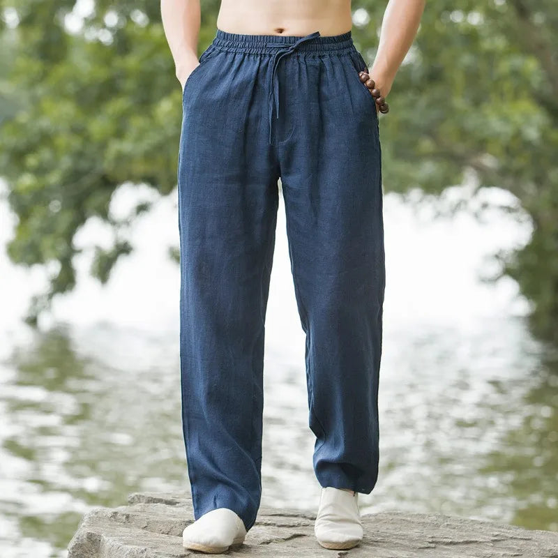 Lightweight Beach Linen Trousers