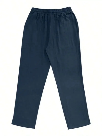 Breathable Wide-Leg Linen Pants