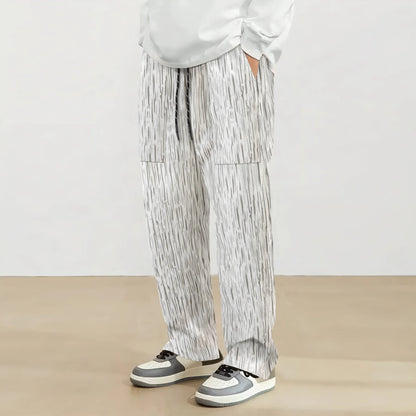 Corduroy Straight Wide-Leg Pants