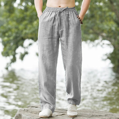 Lightweight Beach Linen Trousers