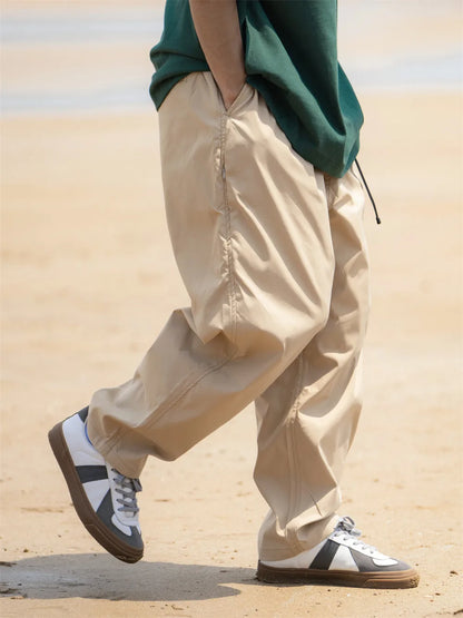 Safari Cargo Belt Wide-Leg Pants