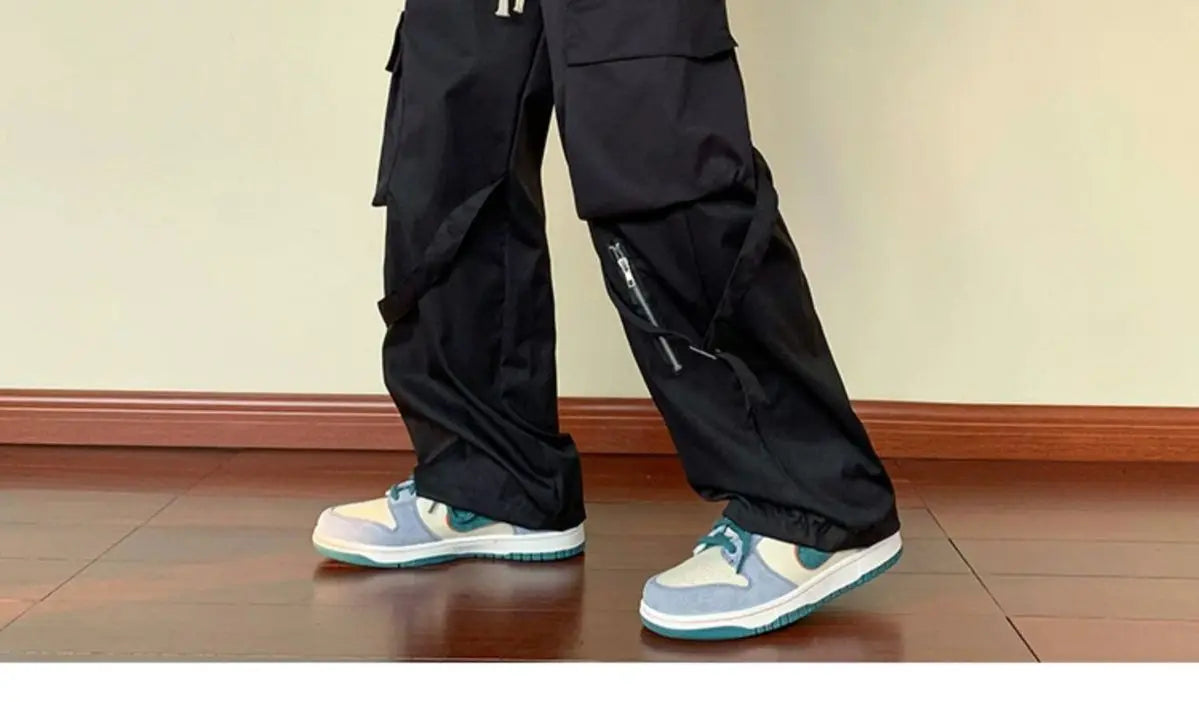 Retro Wide-Leg Work Pants