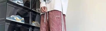 Striped Corduroy Straight Pants