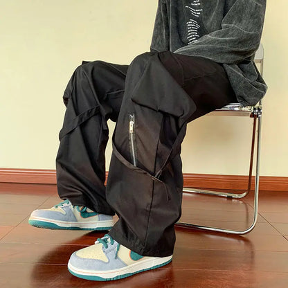 Retro Wide-Leg Work Pants