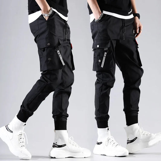 Multi-Pocket Lantern Jogger Pants