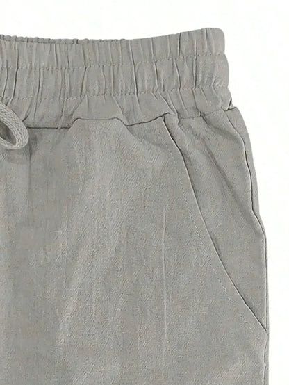 Breathable Wide-Leg Linen Pants
