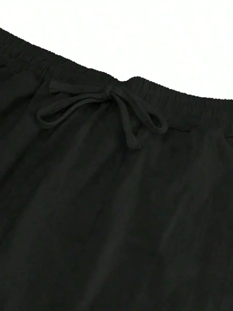 Breathable Wide-Leg Linen Pants