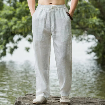 Lightweight Beach Linen Trousers