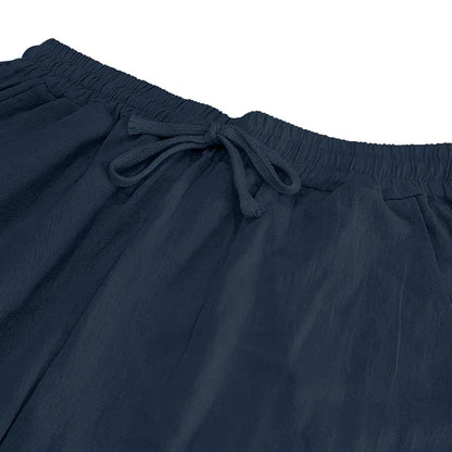 Drawstring Wide-Leg Yoga Trousers