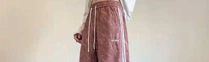 Striped Corduroy Straight Pants