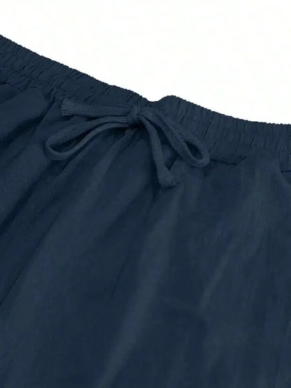 Breathable Wide-Leg Linen Pants