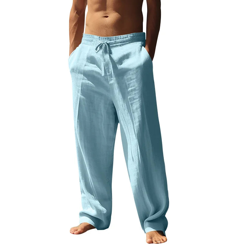 Drawstring Wide-Leg Yoga Trousers