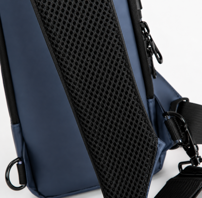 Anti-Theft Chest and Waist Bag breathable mesh strap close-up image