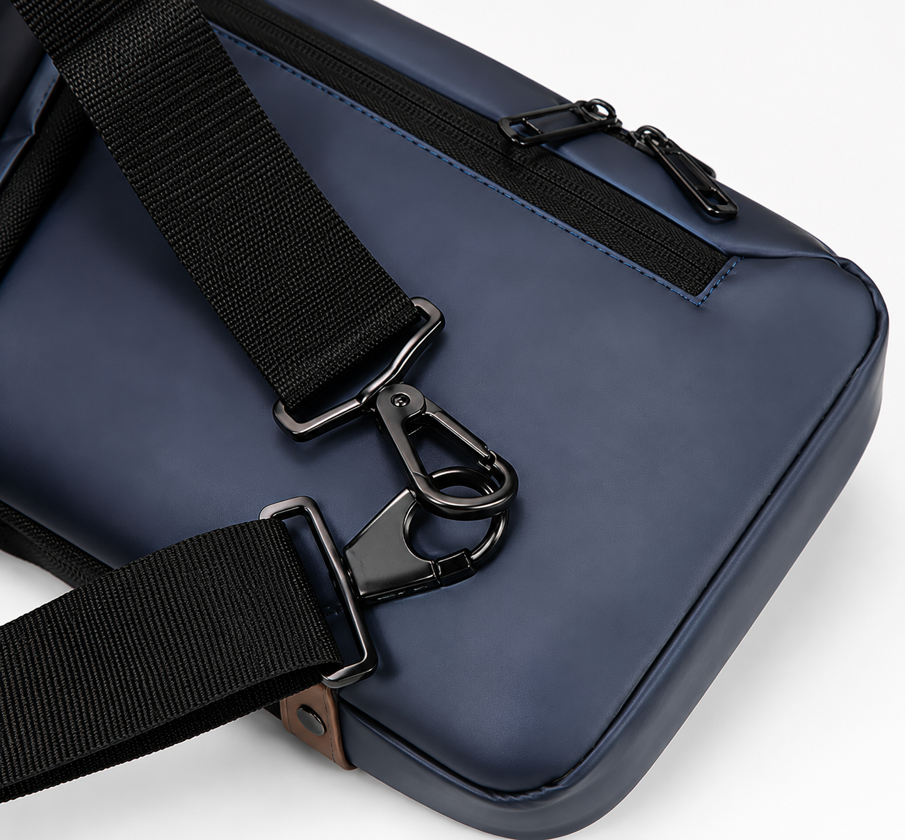 Anti-Theft Chest and Waist Bag strap hook connector close-up image