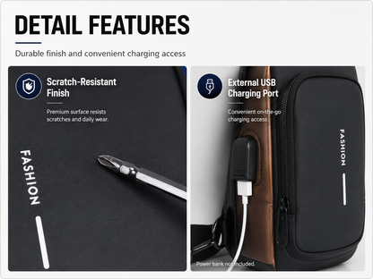 Bag detail features infographic