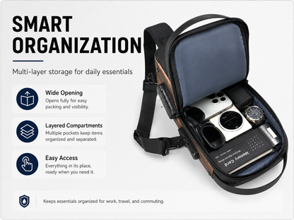 Bag smart organization infographic