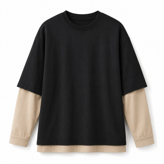Panelled Knit Sweater