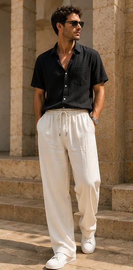 Relaxed-Fit Casual Trousers